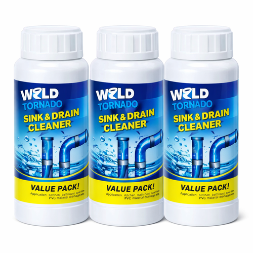 3 Frascos de Wild Tornado - Fórmula potente que elimina atascos, bacterias y malos olores al instante. 🫧